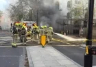 Firefighters Battle Underground Blaze with Determination