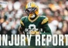 Packers Week 13 Injury Report: Four Out, Four Questionable vs. Lions