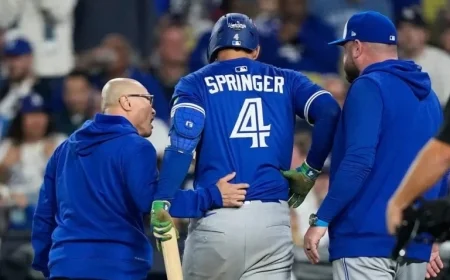 Springer Exits Game 3 Due to Injury, Impacting Blue Jays’ Lineup