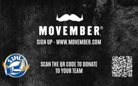 SJHL Champions Men’s Health with Movember Initiative Support