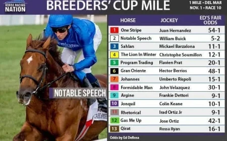 Japan Seeks Double Victory in Breeders’ Cup Classic and Mile