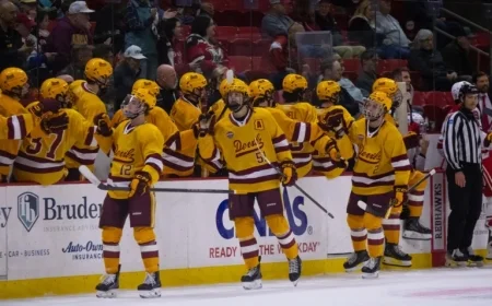 Beck Secures Hockey Victory with First NCAA Goal Against Miami