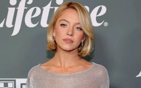 Sydney Sweeney silver dress turns heads: sheer chainmail moment at a star-studded Beverly Hills gala