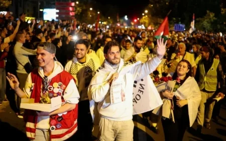 Thousands Rally in Belgrade to Mark Novi Sad Tragedy Anniversary