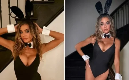 Denise Richards Stuns as Playboy Bunny in Halloween Costume