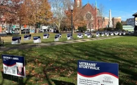 Natick MA Veterans’ Storywalk Showcases Over 150 Local Stories