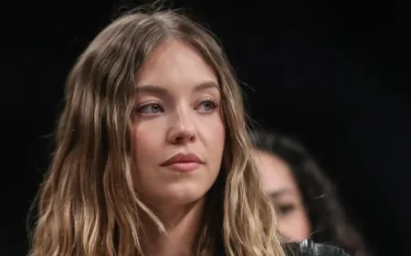 Sydney Sweeney Dazzles in Stunning Sheer Silver Dress