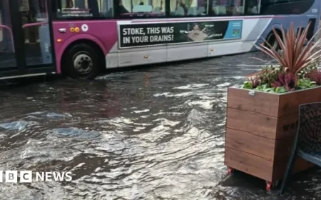 Flash Floods Disrupt Staffordshire Commuters After Heavy Deluge