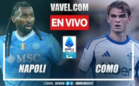 Live Serie A: Napoli vs Como Battle for Top Spot (0-0)