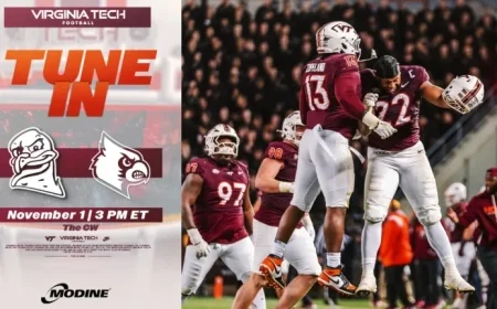 Virginia Tech Battles No. 16 Louisville: How to Watch