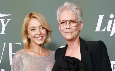 Sydney Sweeney silver dress steals the night: sheer chainmail moment at a Beverly Hills “Power of Women” gala