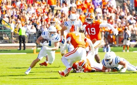 Duke 46–45 Clemson: Blue Devils stun Tigers with last-minute TD and two-point conversion in Death Valley classic