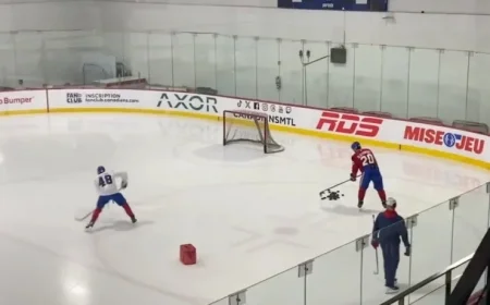 Canadiens Player’s Brossard Practice Draws Criticism: Teammates Outshone