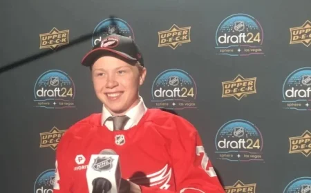 Red Wings Prospect Dominates as Nation’s Top College Scorer