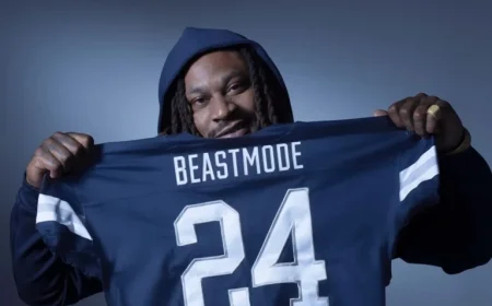 Marshawn Lynch Unveils BEASTMODE Collection with Dove Men+Care Swagger