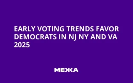 Democrats Lead Early Voting in NJ, NY, and VA 2025
