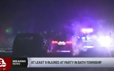 Nine Injured in Bath Township Airbnb Shooting