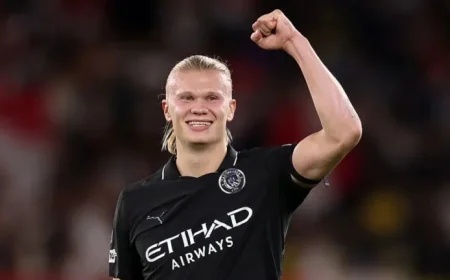 Haaland Leads Man City’s Predicted Lineup Against Bournemouth