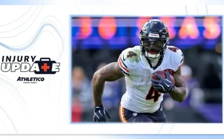 Bears Lose RB D’Andre Swift to Injury Against Bengals