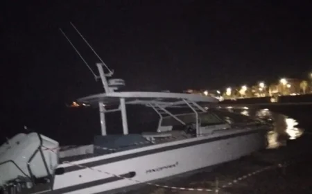 Mysterious Ghost Cabinato Washes Ashore Near Passeggiata al Mare