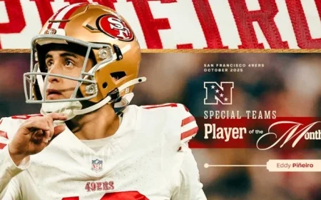 Eddy Piñeiro Earns NFC Special Teams Player of the Month for October