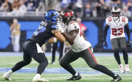 Dan Campbell Highlights Sam LaPorta’s Enhanced Value through Blocking Skills