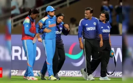 India Suffers Major Setback: Pratika Rawal Out of 2025 Women’s World Cup