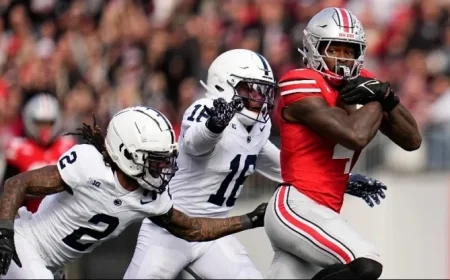 Ohio State Crushes Penn State 38-14, Maintains 8-0 Undefeated Record