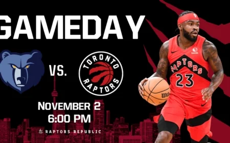 Grizzlies Face Raptors in Crucial November 2nd Matchup