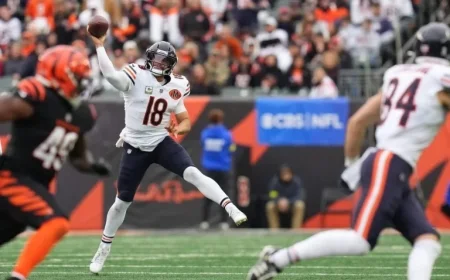 Caleb Williams’ Late TD Pass Secures Bears’ Victory in Thriller Against Bengals