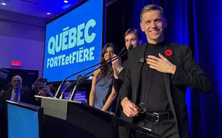 CBC News Projects Bruno Marchand Re-elected as Quebec City Mayor