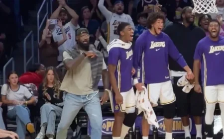 LeBron James and Lakers Stunned by Austin Reaves’ Alley-Oop to Bronny