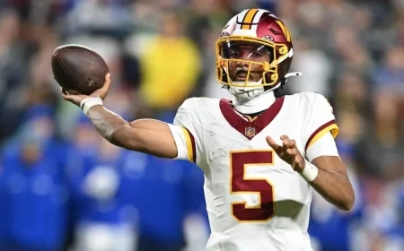 Jayden Daniels’ Arm Injury as Commanders Fall by 31 Points