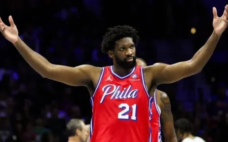 76ers’ Embiid Faces $50K Fine for Inappropriate Gesture