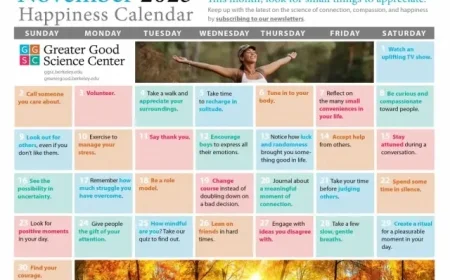 November 2025: Boost Your Happiness with This Monthly Guide