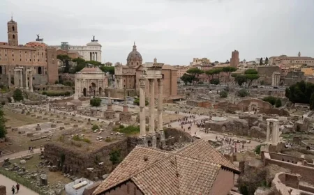 Medieval Tower Section Collapses Near Rome’s Colosseum