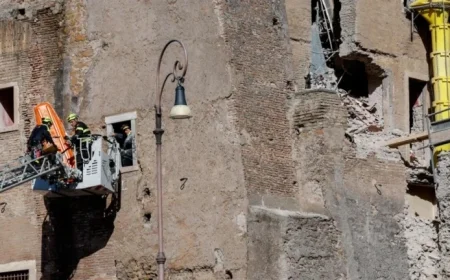 Partial Collapse of Torre dei Conti Raises Fears of Buried Victims