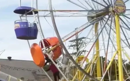 Ferris Wheel Accident Injures Two Girls at Louisiana Festival