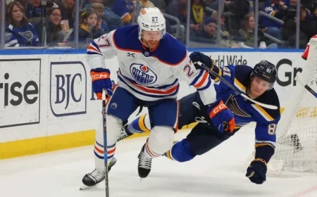 Oilers Face Blues in Anticipated Matchup