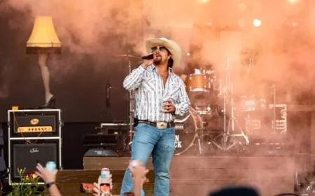 Country Singer Gavin Adcock Falls Off Stage During Performance