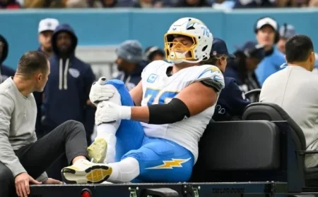 Chargers Triumph Over Titans; Joe Alt’s Ankle Injury Sparks Concern