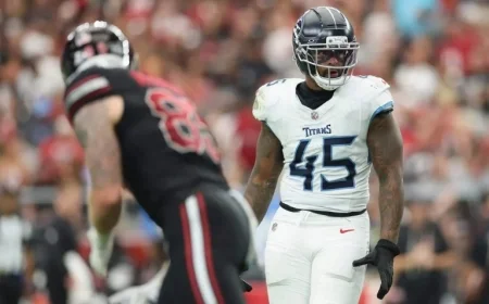 Ravens Trade for Titans LB Dre’Mont Jones with Fifth-Round Pick