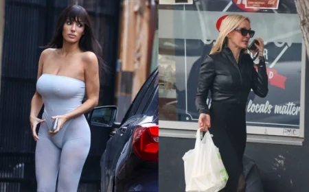 Bianca Censori Wears Revealing Outfit with Family in Australia