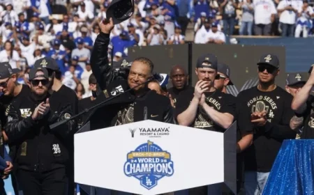 Dodgers Celebrate Consecutive World Series Wins with Stadium Rally