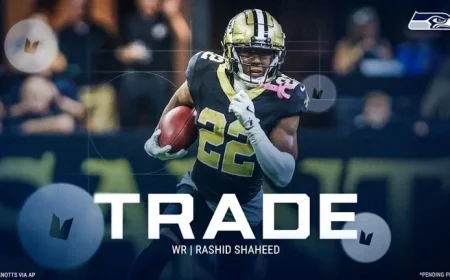 Seahawks Trade for WR Rashid Shaheed, Awaiting Physical Completion