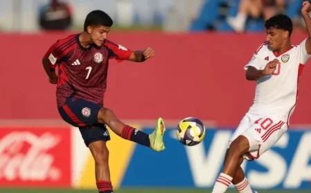 Costa Rica U-17 Secures Draw Against United Arab Emirates