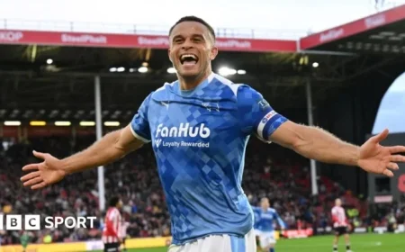 Derby County Triumphs 3-1 at Sheffield with Morris Hat-Trick