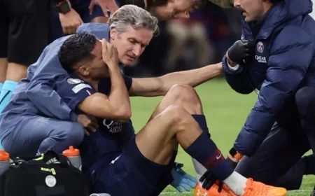 Hakimi Follows Dembélé, Leaves Field Injured and in Tears