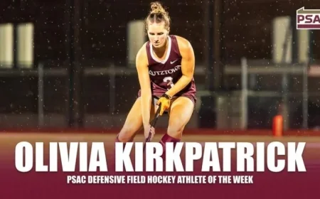 Kirkpatrick Secures Consecutive PSAC Defensive Athlete of the Week Honors