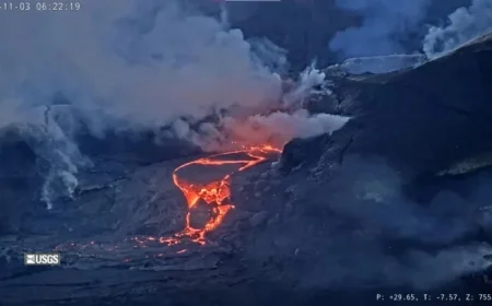 Kīlauea’s Lava Overflows Trigger Eruptive Episode 36